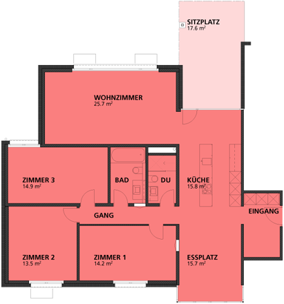 4 ½-Zimmer-Gartenwohnung