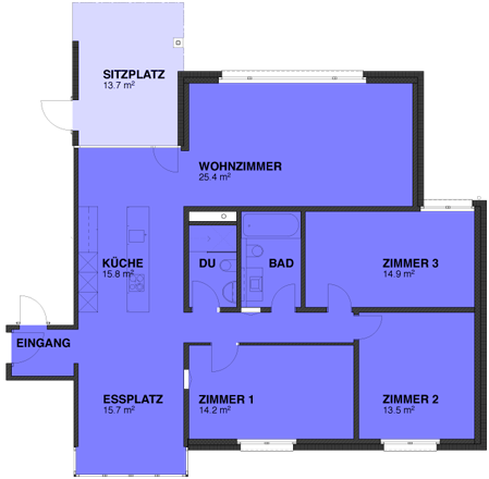 4 ½-Zimmer-Gartenwohnung